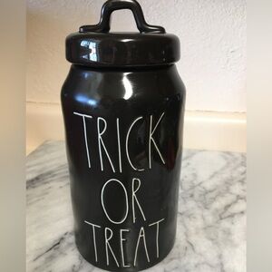 Rae Dunn Black Trick or Treat Canister